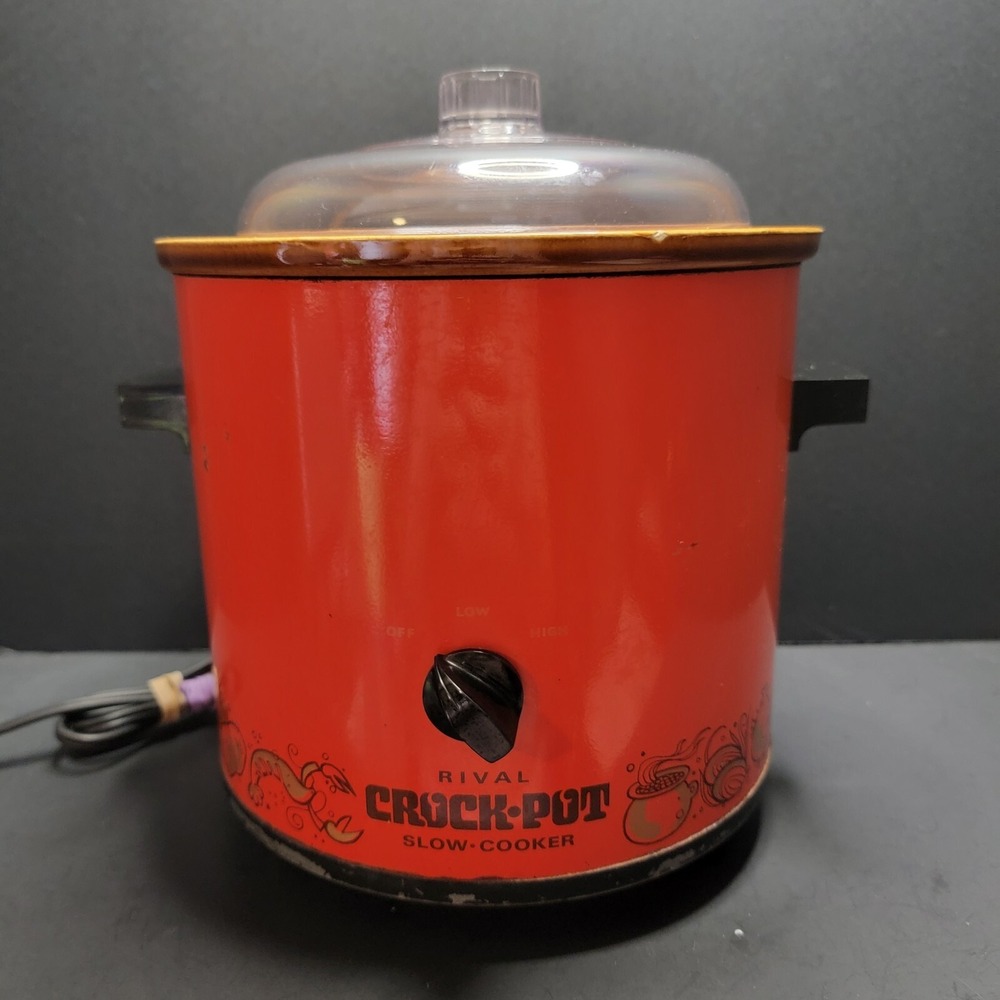 Vtg 1970s Rival Crock Pot 4qt Slow Cooker Tested Works